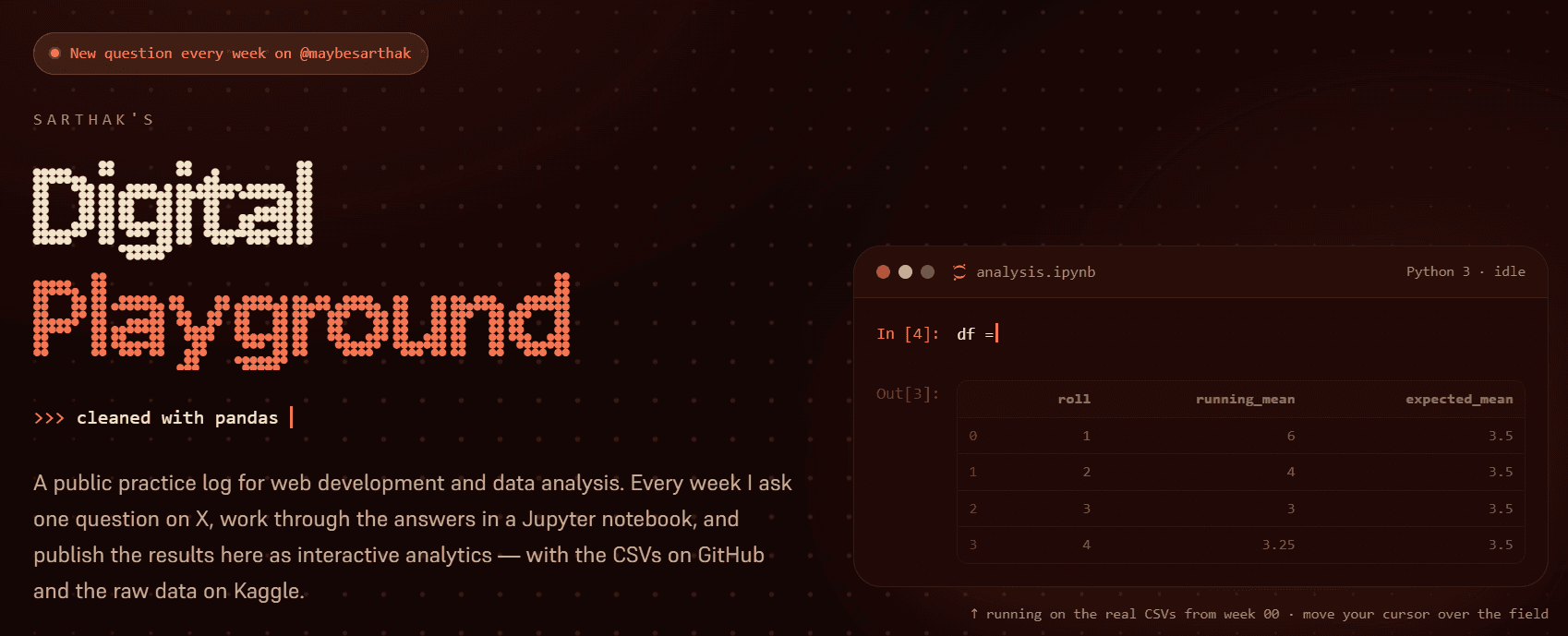 Sarthak's Digital Playground screenshot